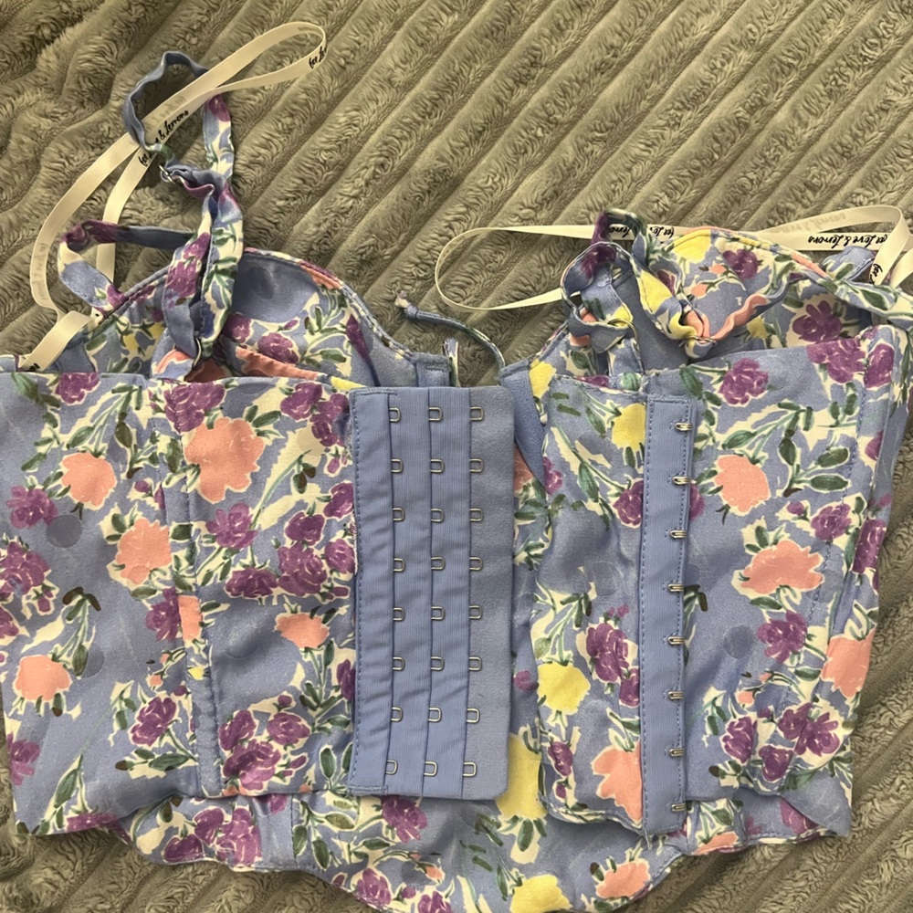 For Love And Lemons Purple Floral Top